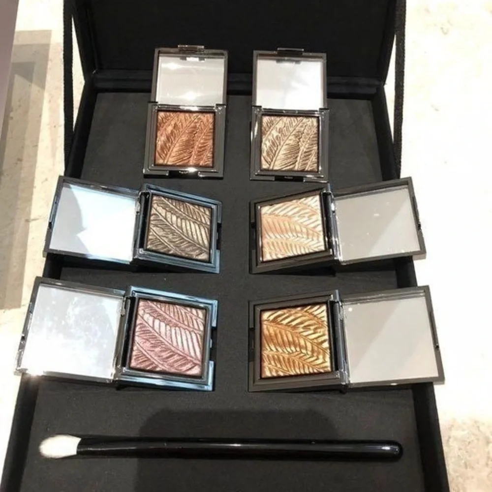 Chanteceille Metallic Eye Shadow Limited Edition 6 eye shadows brush set